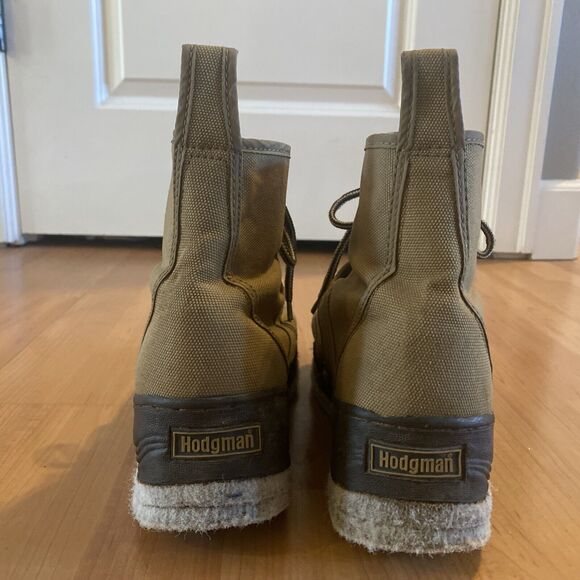 Hodgman Light Weight Wading Shoes Ankle Boots Size 8‎ M Beige Lace Up - Picture 8 of 14